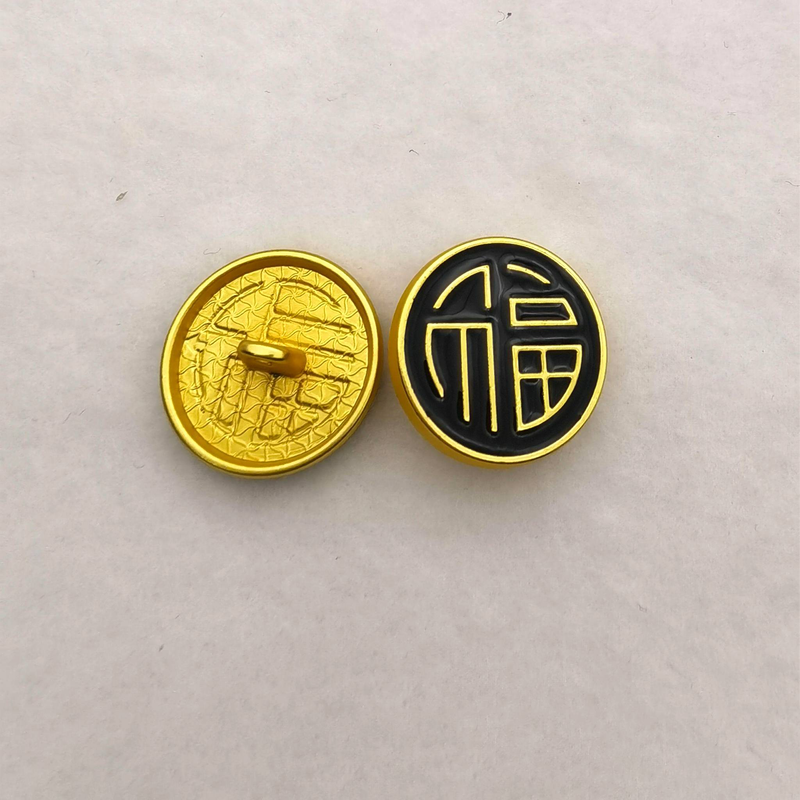 6pcs Classic Round Metal Buttons, Cufflinks,clothing Accessories,Can Be Used For Coats, Suits, Shirts, Dresses, Knitwear And Sweaters._voghion.com