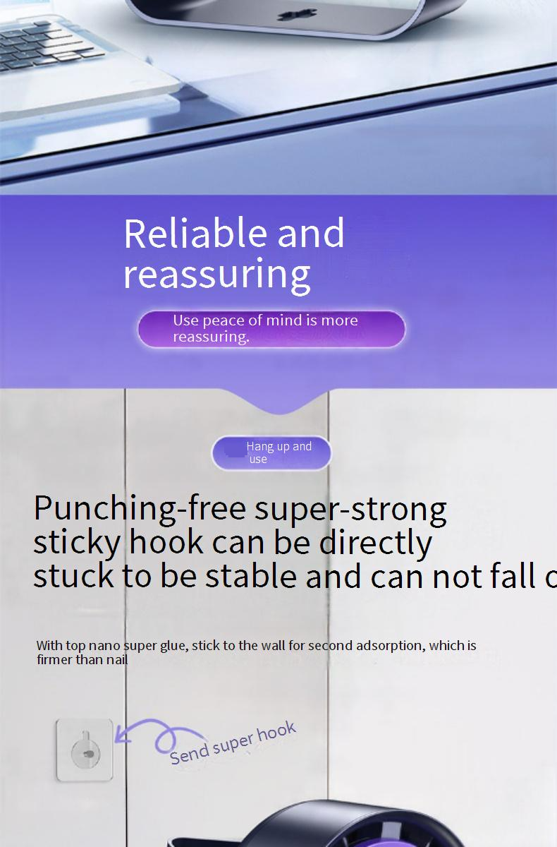 Wentylator biurkowy USB - wydajny i ultracichy wentylator chłodzący do biura/domu (3 ustawienia prędkości, regulowany kąt nachylenia, energooszczędny do sypialni/gabinetu)_voghion.com