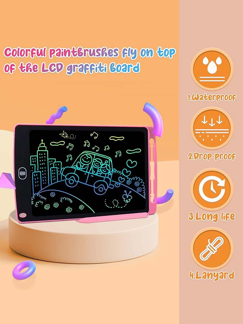 1PC 8.5 Inch LCD Writing Tablet Drawing Board Kids Graffiti Sketchpad Toys Handwriting Blackboard Magic Drawing Board Toy Gift Multicolor Screen_voghion.com