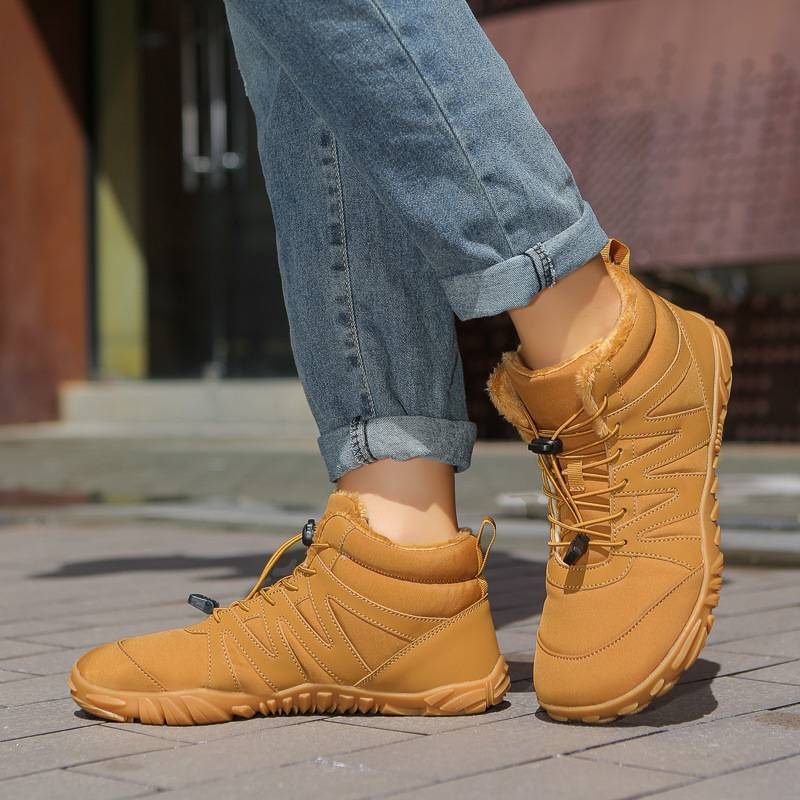 Outdoor Sports Cotton Shoes For Men And Women With Fleece Warmth Boots 2025 Couple Shoes_voghion.com