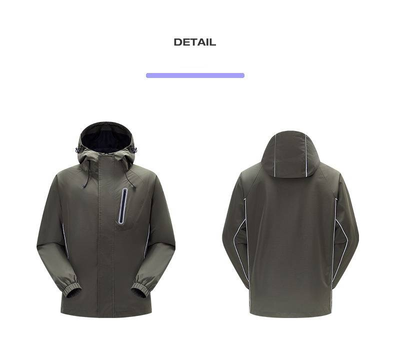 Men's Winter Windproof Waterproof Outdoor Jacket - Lightweight Thermal Insulated Coat For Hiking, Skiing & Urban Wear_voghion.com