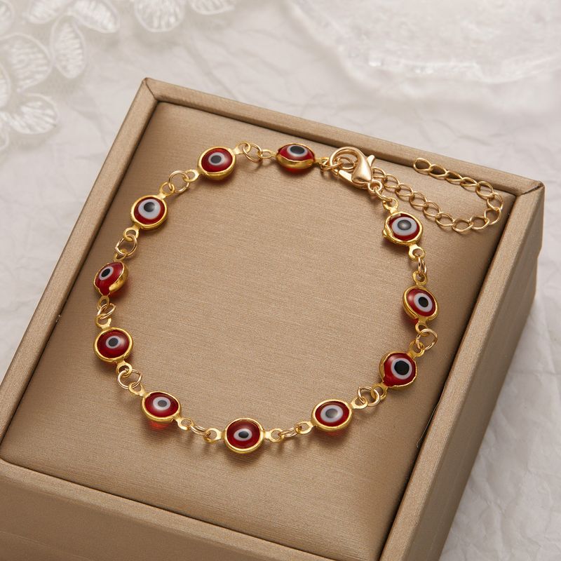 Braccialetto bohémien turco contro il malocchio | Design vintage regolabile | Amuleto colorato rivestito in resina epossidica | Lega ipoallergenica | Regalo di gioielli bohémien protettivi_voghion.com