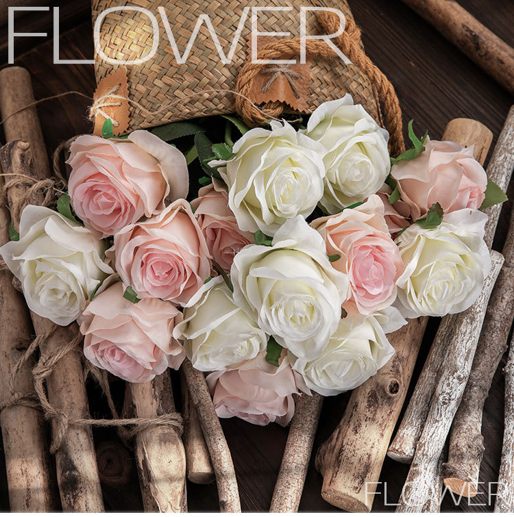 Party Supplies Künstliche Blume Einzelne Rose Blume Hochzeitsstrauß Home Hintergrund Blume Wand Fotografie Set_voghion.com