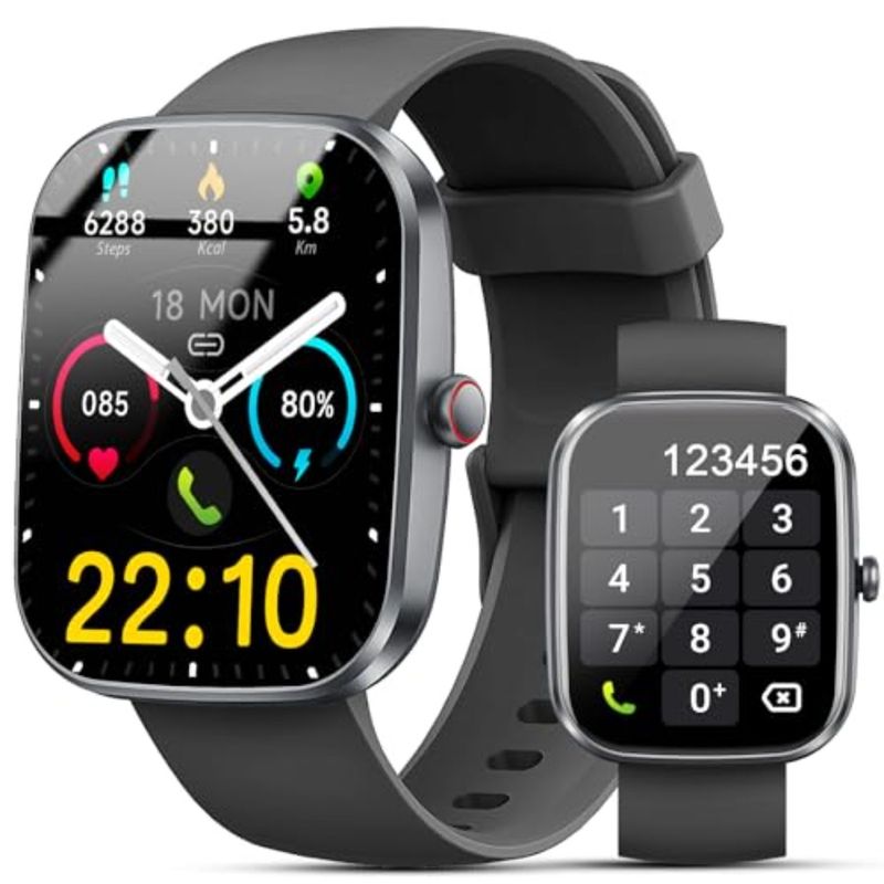 Smart Watch 1.91 Smartwatch For Men Women Answer Make Call Fitness Tracker With 120+ Sport Modes IP68 Waterproof Heart Rate Spo_voghion.com