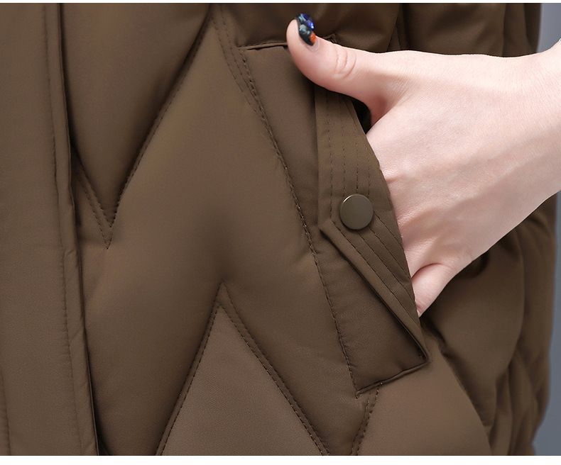 Gilet matelassé pour femme avec capuche amovible, veste d'hiver légère et chaude sans manches, doudoune décontractée pour petites et grandes tailles, coque en polyester_voghion.com