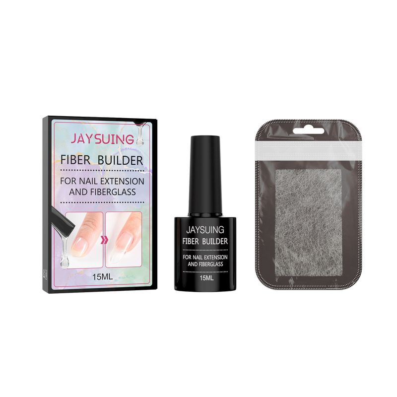 Pegamento para uñas Jaysuing Fiber Set Burst de secado rápido, duradero, resistente al agua y transparente._voghion.com