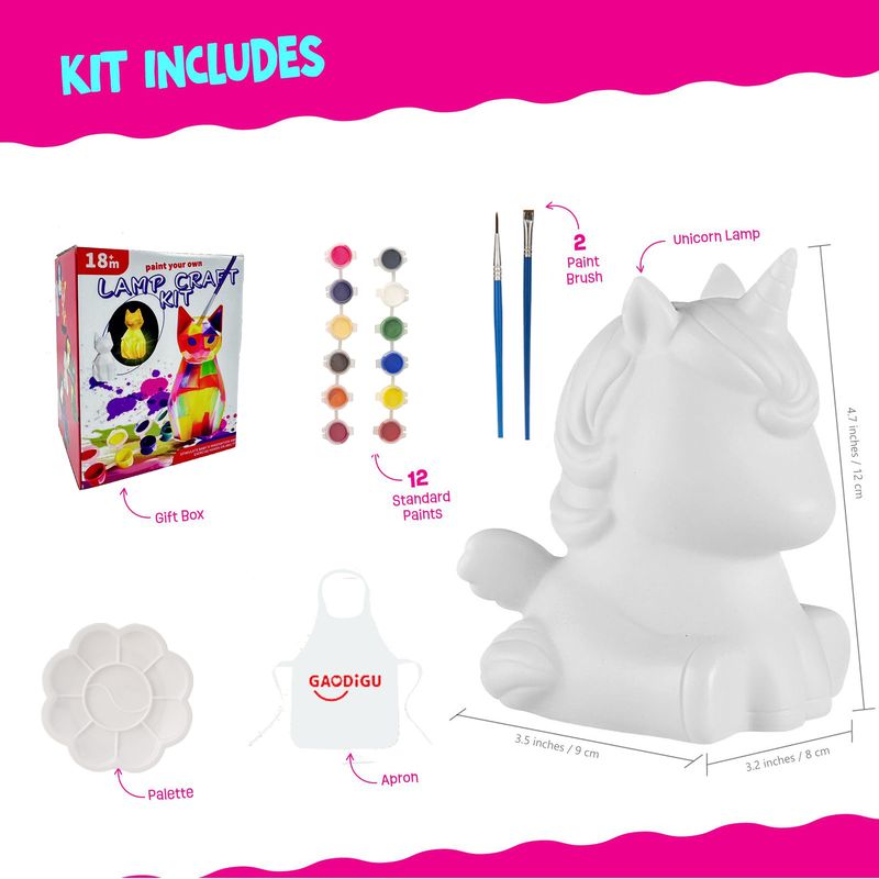 Unisex DIY παιδικό ζωγραφισμένο γκράφιτι φωτεινό μονόκερο γάτα μαλακή κόλλα παιχνίδι λευκό έμβρυο καλούπι δώρο νηπιαγωγείου δώρο γενεθλίων δώρο_voghion.com
