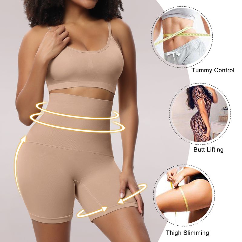 hip lifting and belly tightening pants, enhanced version, belly tightening high waisted safety pants, slimming pants without curling_voghion.com