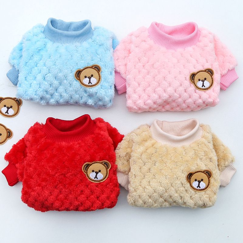Ropa para perros pequeños y grandes, ropa para gatos, otoño e invierno, nuevos suministros para mascotas, ropa de vellón, método, cubo, ropa de dos patas, cuadros_voghion.com
