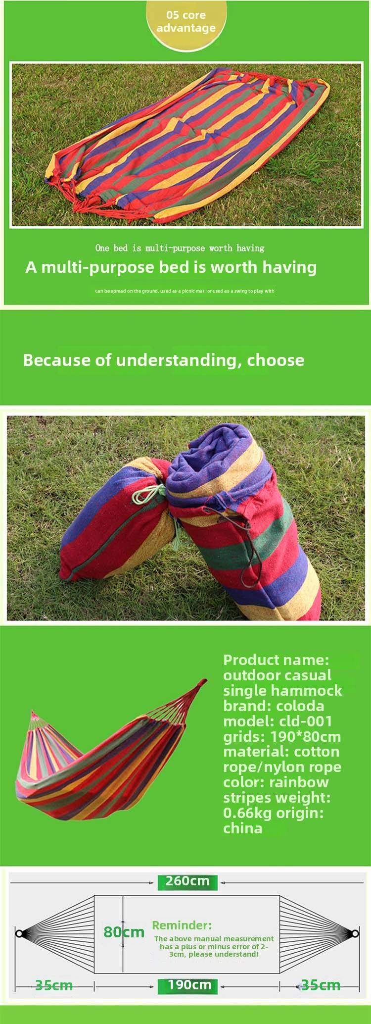 Coloda Outdoor Leisure Single Person Hammock CL-D001_voghion.com