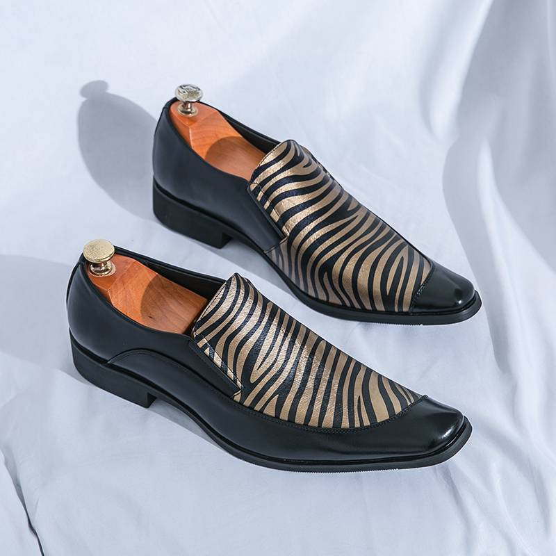 Scarpe da uomo in pelle taglie forti 46 Codice 2025 Scarpe casual formali per parrucchieri Suola in poliammide Superficie in gomma_voghion.com