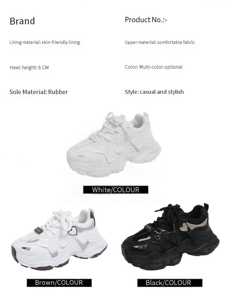 Women's Chunky Dad Shoes - Platform Sneakers For Running & Casual Wear, Thick Sole Comfortable Walking Shoes_voghion.com