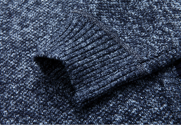 Men's Autumn And Winter Cardigan, Zipper Sweater, Thickened And Fleece Stand-up Collar, Loose And Warm Knitted Sweater, Jacket And Top_voghion.com