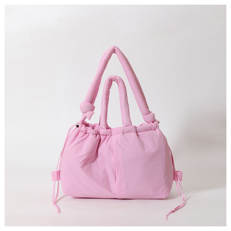 New style portable down cotton bag winter versatile fashion shoulder messenger bag multifunctional pleated casual backpack_voghion.com