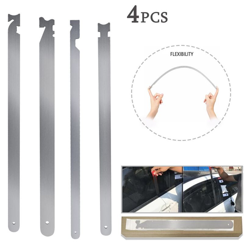 4-piece Universal Easy Jim Kit, Multi-purpose Spring Steel Firefighter Tool, Light Weight, Easy To Carry Lever Pry Tool Hand Tool SpeedX.UNIUNI..U_voghion.com