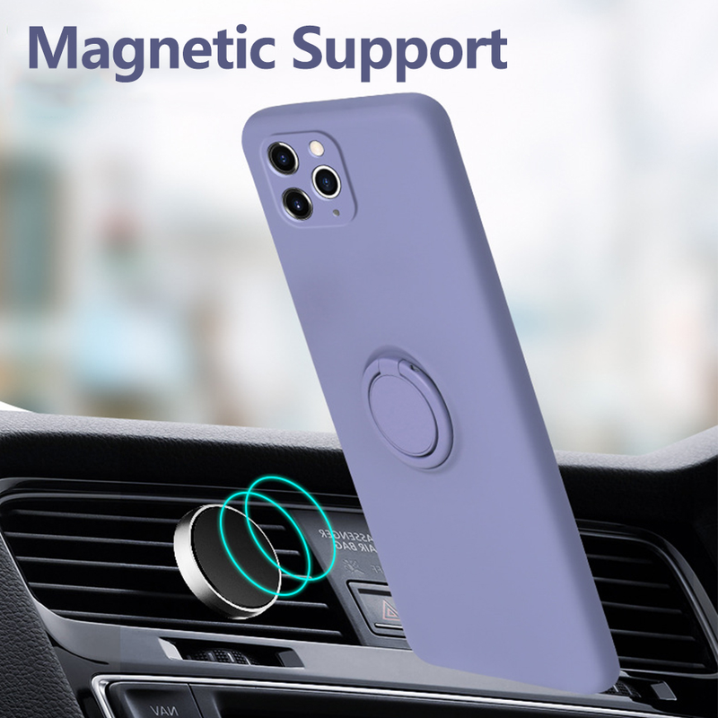 Luxury Finger Ring Holder Rope Phone Case For OPPO A15 A52 A72 A92 A53 2020 A54 A73 A74 A54 A93 5G Liquid Silicone Soft _voghion.com