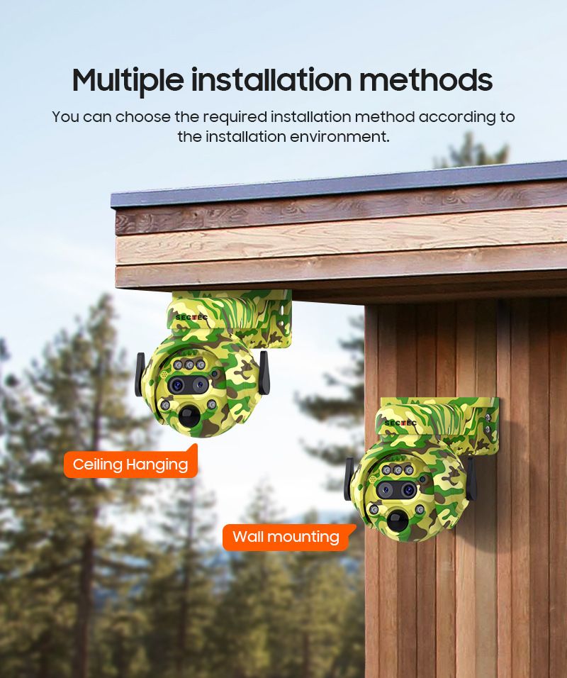 Zewnętrzna kamera monitorująca Solar 4G Kamuflaż Kolor 4G Maszyna do piłek monitorujących Niskie zużycie energii Monitorowanie słoneczne_voghion.com