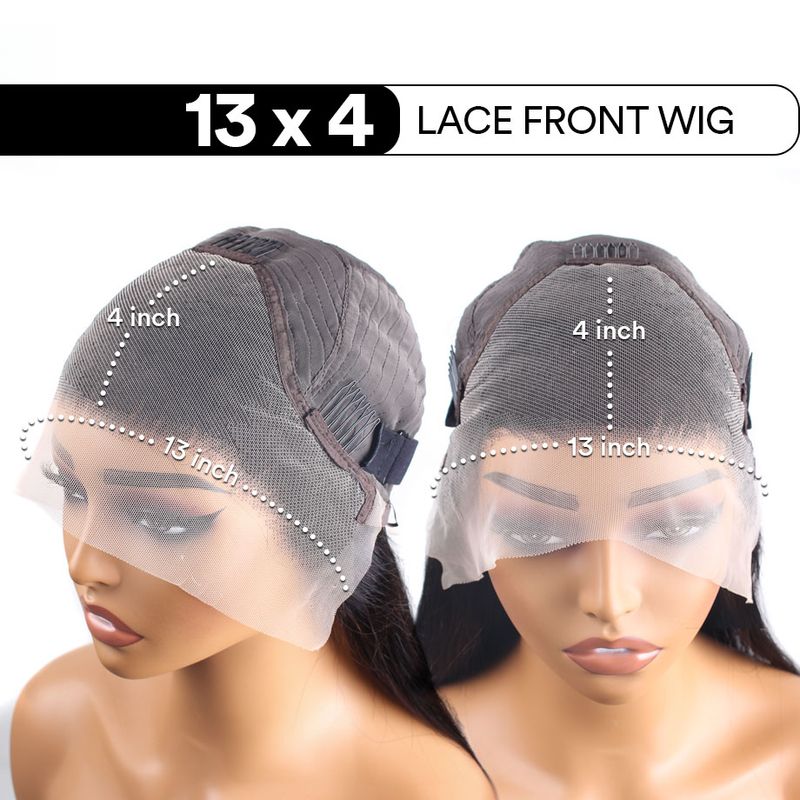 vendita calda vendita calda 30 40 pollici dritto anteriore 13x4 Glueless pre-pizzicate trasparente pizzo frontale parrucche per le donne capelli umani brasiliani_voghion.com