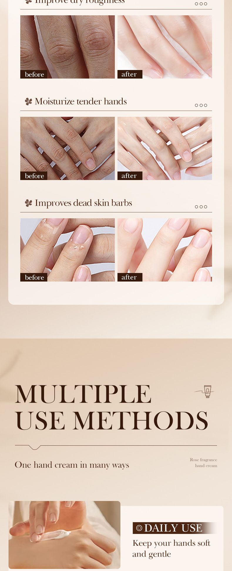 SADOER Camellia Hydrating And Softening Hand Cream 30g Anti-drying Hand Cream, Rose Fragrance, Hydrating Fragrance, Smooth Fragrance,_voghion.com