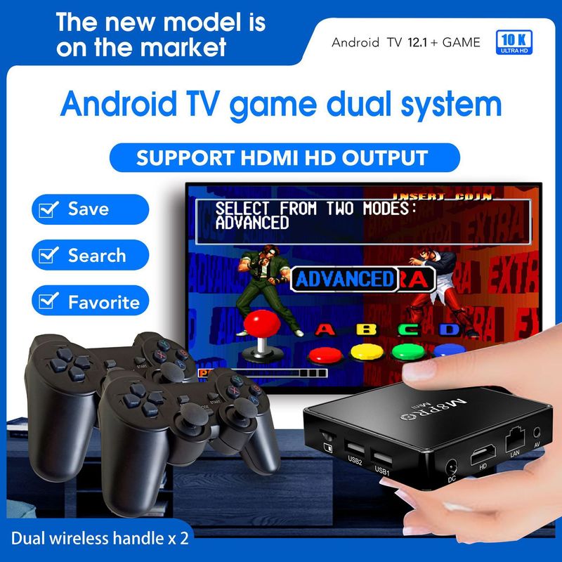Console di gioco a doppio sistema HD HDMI Home TV M8PRO Private Model 10K Arcade_voghion.com