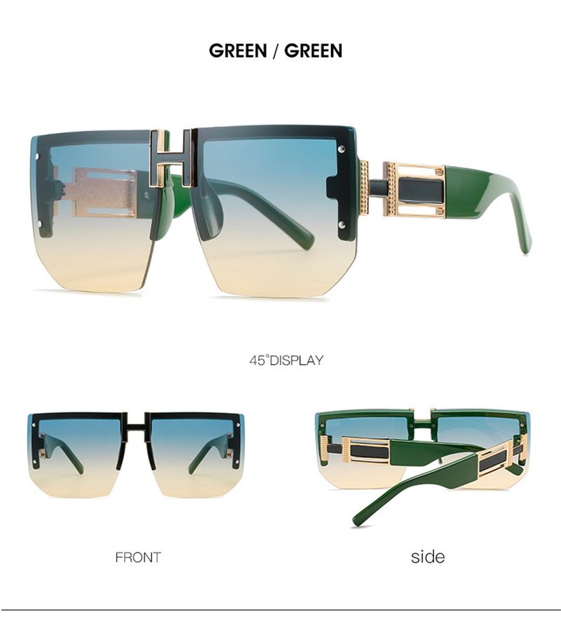 Mode Neue Mode Vintage Quadrat Sonnenbrille Für Frauen Männer Marke Retro Overside Rahmen Brille Fahren Polarisierte Brillen UV400_voghion.com