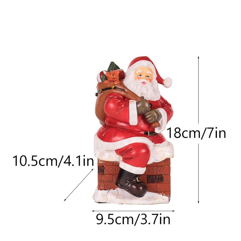 European Style Santa Claus Resin Craft, Creative Home Desktop Decoration Ornament For Christmas Display_voghion.com