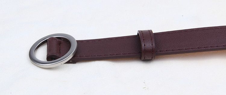 Women's Belt, Circular Without Needle, Peach Heart Needle Buckle, Thin Korean Version, Simple And Slim Fit, Versatile_voghion.com