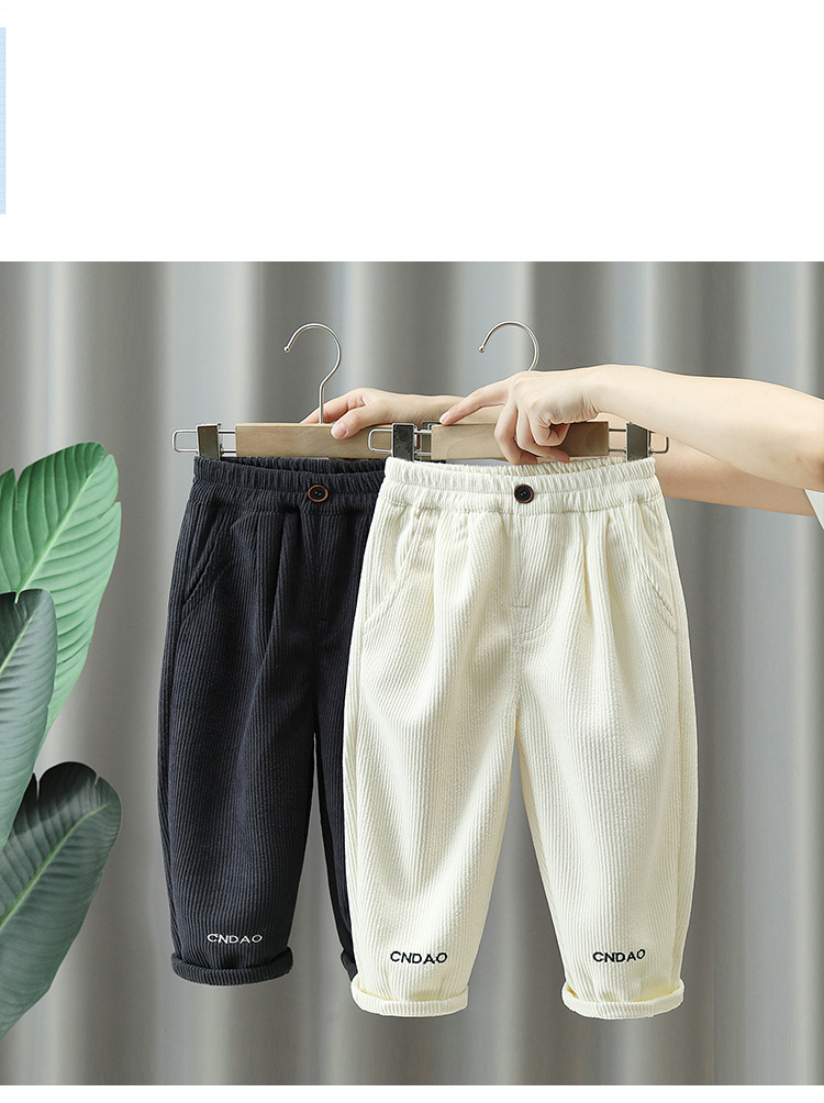 Jongensbroeken Lente- en herfstbroeken voor kinderen Herfstbroeken Babycorduroy broeken_voghion.com