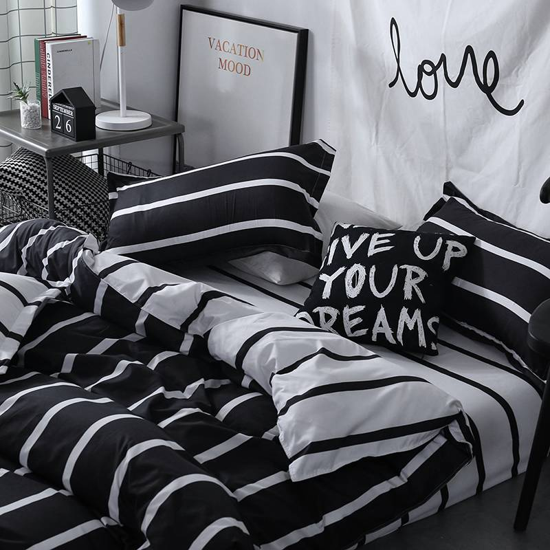 Set da tre pezzi Copripiumino bohémien Set da tre pezzi Biancheria da letto stampata_voghion.com