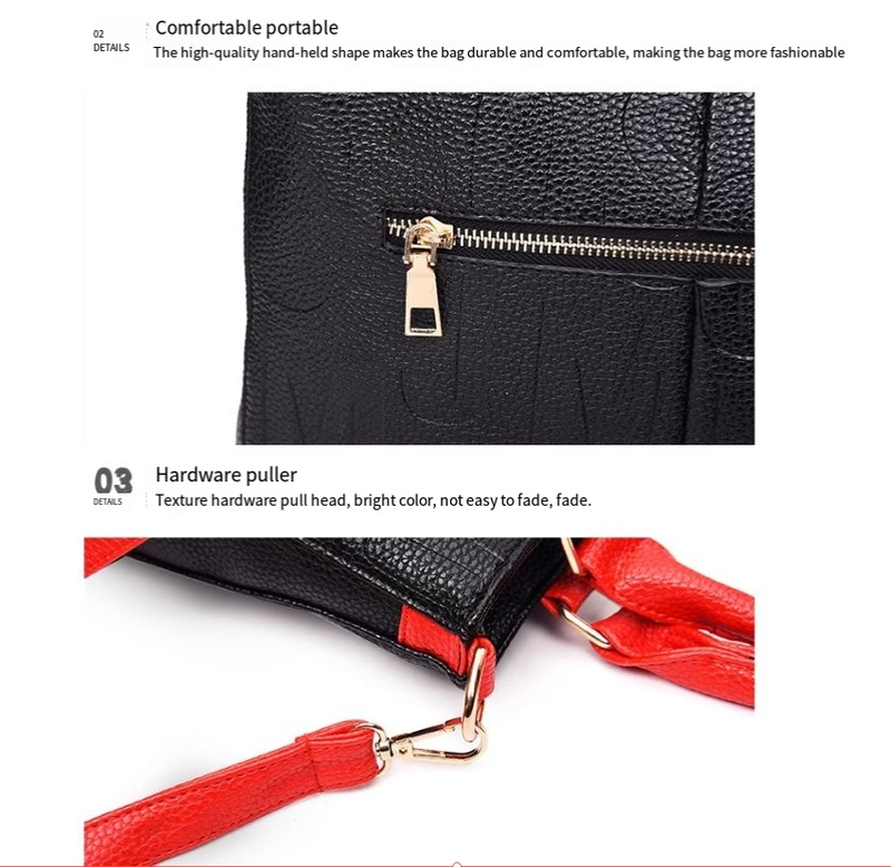 Sac à bandoulière mode mère et enfant avec lettres en relief, sac à main tendance, sac à bandoulière deux pièces pour femme_voghion.com