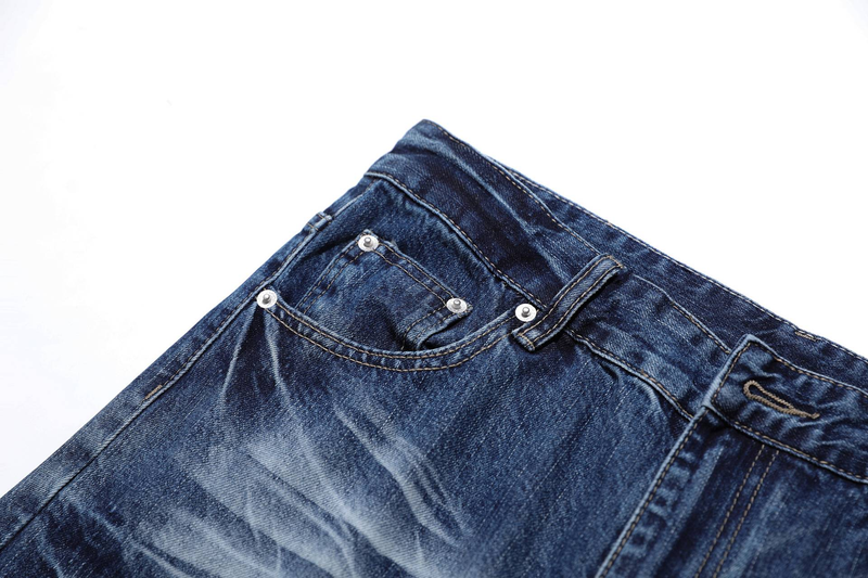 Herrenbekleidung High Street Baggy Männer und Frauen Blumenstickerei Cat Whisker Straight Drape Jeans Neutral Loose Wide Leg_voghion.com
