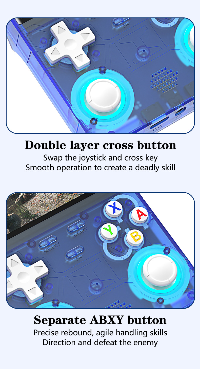 Console de jogos portátil R36 Ultra, 4,0 polegadas, retrô, para jogos, portátil, sistema Linux de código aberto, com Wi-Fi, USB e saída AV para jogos clássicos e modernos_voghion.com