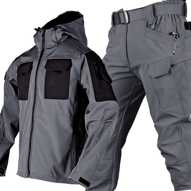 Abbigliamento da uomo Giacca a vento Beetle da uomo di grandi dimensioni, abbigliamento da lavoro per esterni in velluto, resistente ai graffi e all'usura_voghion.com