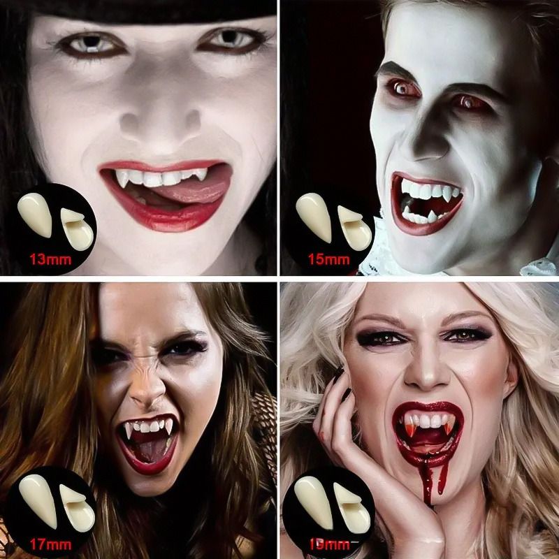 Dental Grill Spukhaus Maskerade Trick Requisiten Halloween Vampir Zombie Zahnersatz Simulation Zähne Requisiten_voghion.com