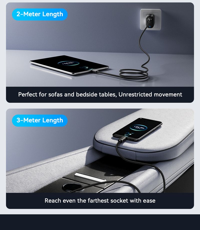 Essager Micro 2A Fast Charging Cable For Xiaomi Realme Redmi Samsung Huawei Mobile Phone USB Data Charger Wire With 3M Length_voghion.com