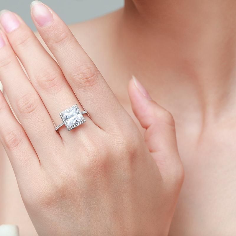 Tancise klassischer Zirkon-Silberring für Damen, Schmuck, Hochzeit, Versprechen, Party, Geschenk_voghion.com