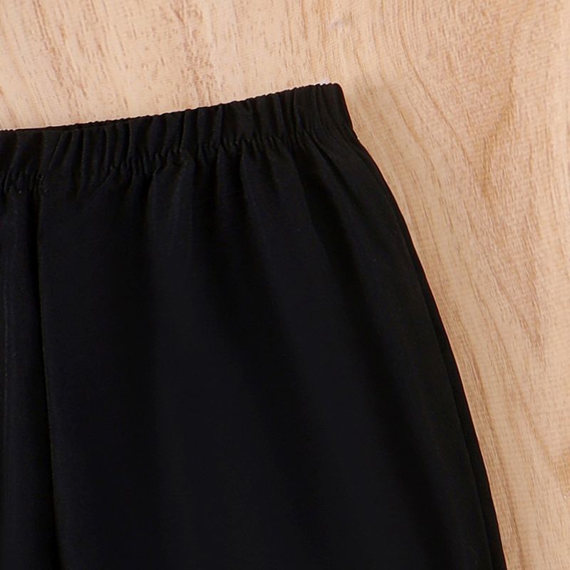 Mutter Kinder Sommer Stilvolle Anzug 3D Drei Dimensionale Blume Hosenträger Top Einfache Hosen Mädchen Anzug_voghion.com