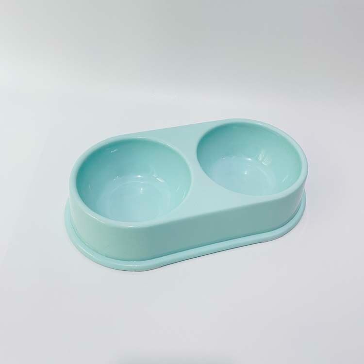 Star Fun Wassernapf für Hunde und Katzen, klein, doppelt, rosa/blau_voghion.com