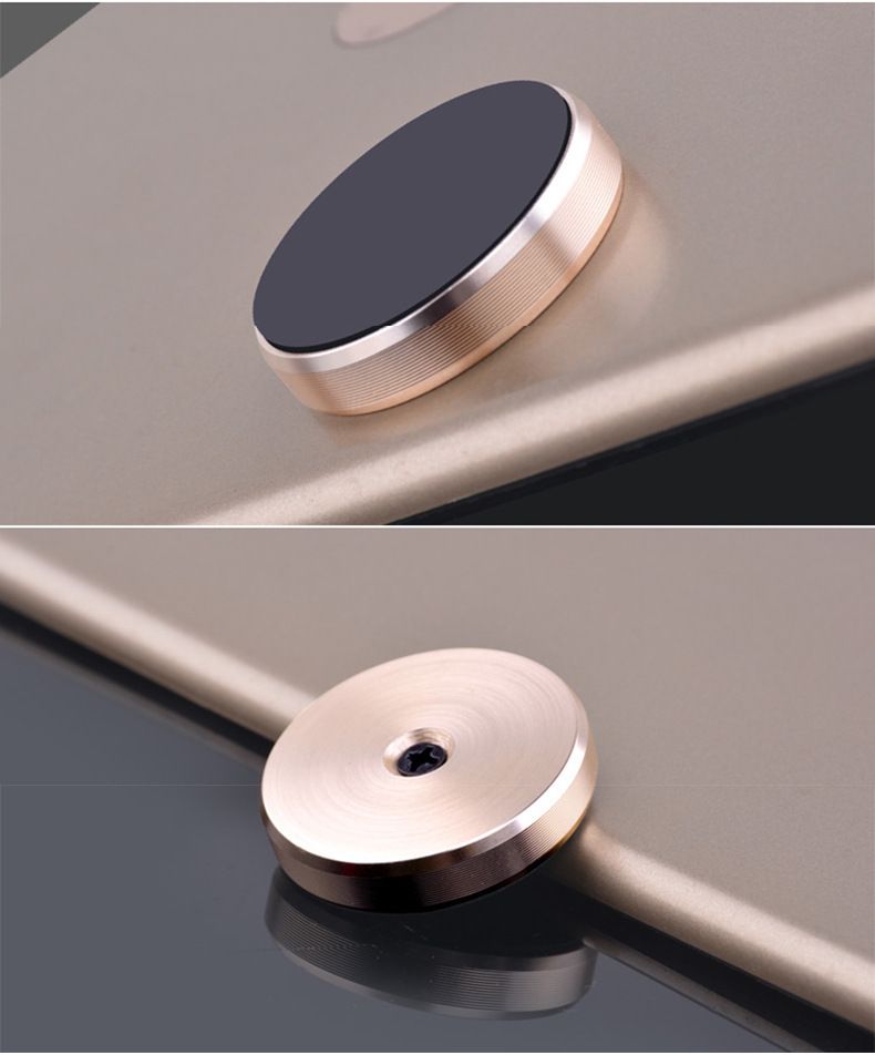 Mini Serbestçe Takılabilir Metal Araba Tutucu Çok Amaçlı Mıknatıslı Manyetik Telefon Navigasyon Standı_voghion.com