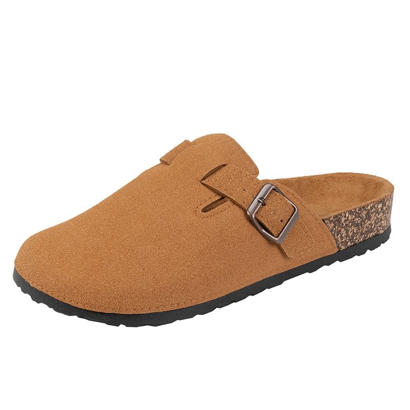 Unbeatable Quality New Plus Size Couple Semi Slippers Fashionable Style For Wearing Outside, With Toe Caps And Thick Soled Men's Sneakers_voghion.com