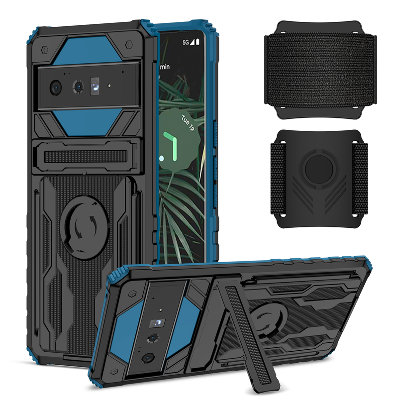 für Google Pixel 6A 6 Pro Hülle Armband Handyhalter, 360° drehbares Unterarmarmband Ideal zum Wandern Radfahren Laufen Pi_voghion.com