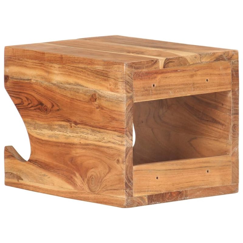 Wall Mounted Bicycle Rack 13.8"x9.8"x9.8" Solid Acacia Wood_voghion.com