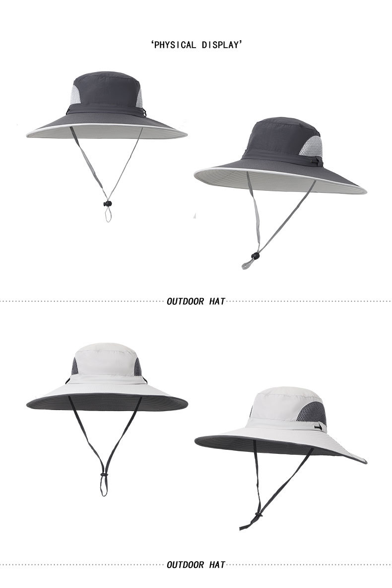 Extra Large Fisherman Hat For Big Head (60-64cm) - UPF50+ Sun Protection For Fishing/Hiking_voghion.com