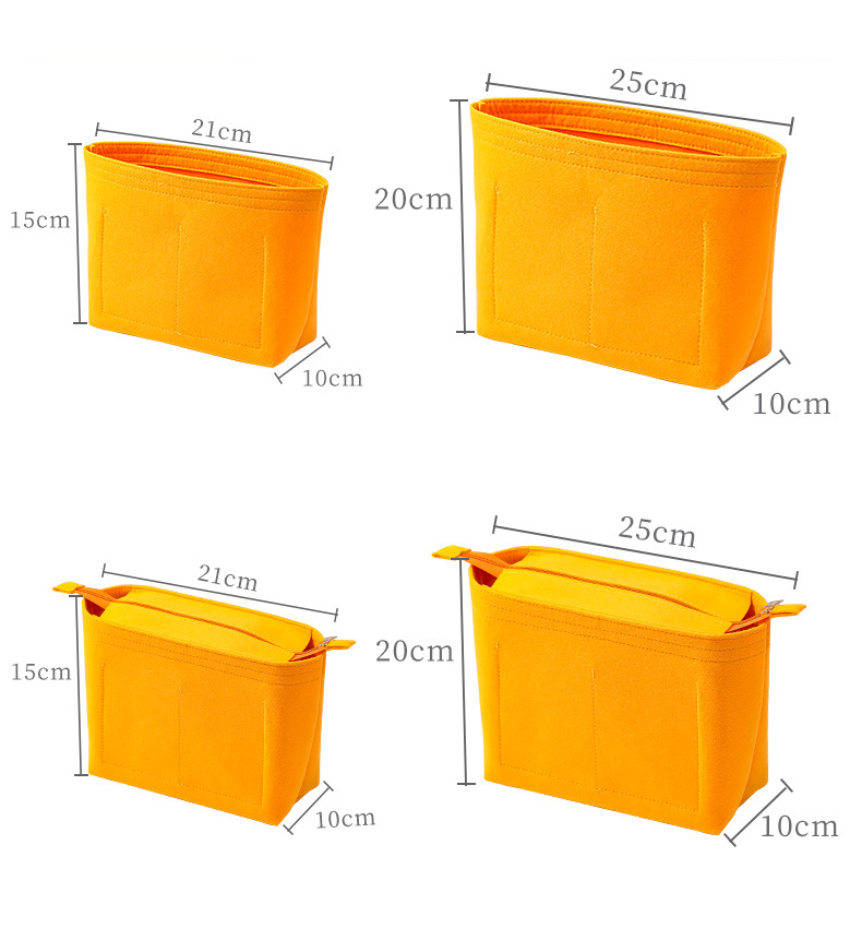 Tascheneinsätze Offener Reißverschluss Bucket Bag, Innenfuttertasche, Innenfuttertasche, Stütztasche, Mitteltasche, Funktionelle Aufbewahrungstasche_voghion.com