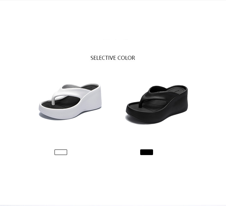 Women's Shoes Unisex Shoes Flip Flops Outdoor Wear EVA Platform Thick Bottom Beach Sandals High Heel Flip Flops_voghion.com