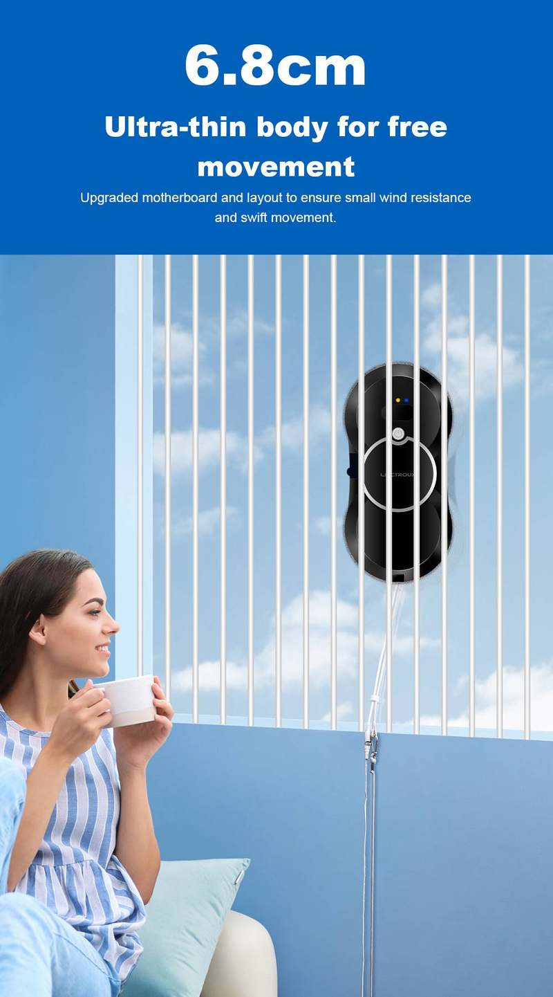 Robot lavavetri Liectroux HCR-10 con spruzzatura d'acqua a ultrasuoni, routing AI, serbatoio dell'acqua da 30 ml_voghion.com