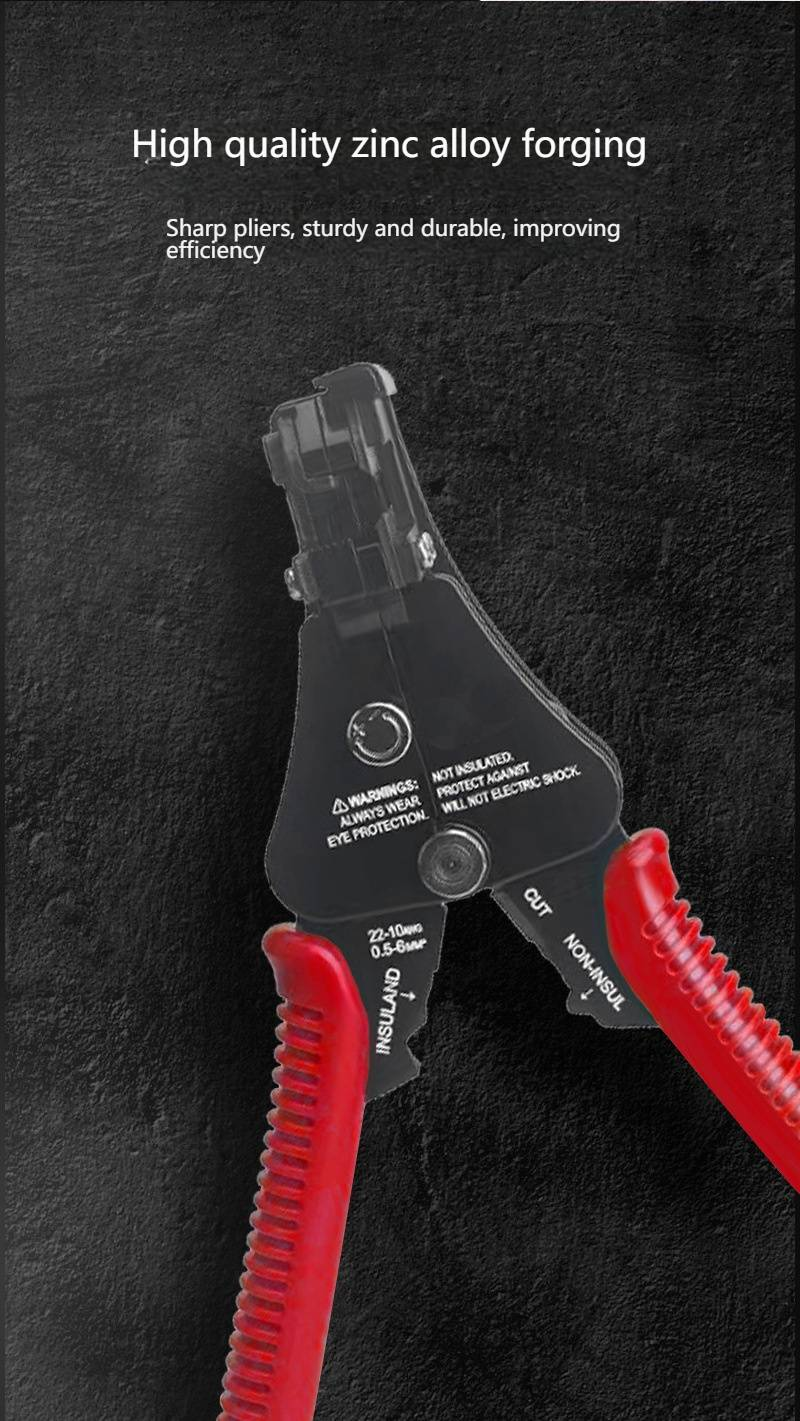 Professionele automatische draadstripper - Multifunctioneel elektrisch gereedschap met zinklegering messen voor nauwkeurig draadstrippen en knippen_voghion.com