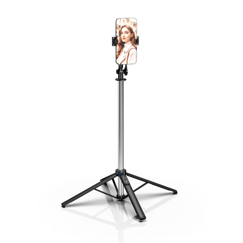 Ultra-Light 1.8m Bluetooth Selfie Stick With 360° Rotation, Tripod Stand & Remote Control – Compatible With Smartphones_voghion.com