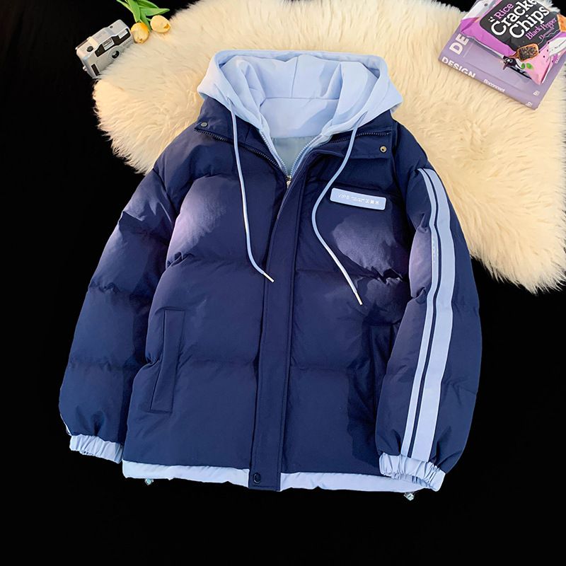 Giacca invernale da uomo in due pezzi, spessa, con cappuccio, alla moda, nuova, in cotone, calda e antivento_voghion.com