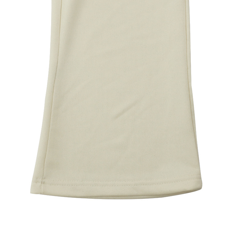 Flared Drawstring Long American Style Solid Color Slim Fit Men's Casual Pants Trendy_voghion.com